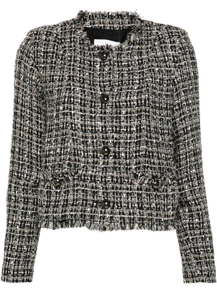 Iro Brunah Tweed Jacket In Gray