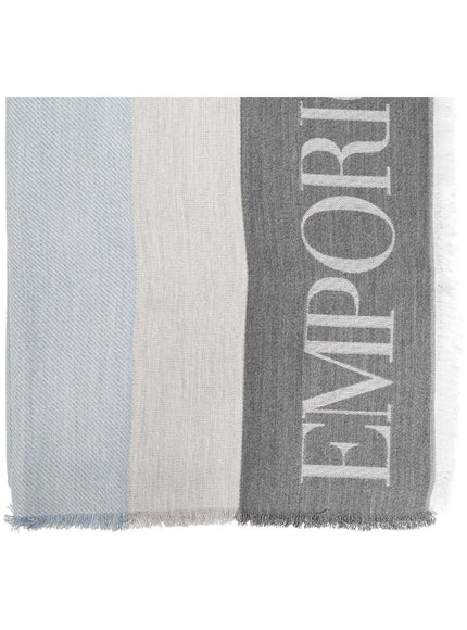 Emporio Armani Scarfs Clear Blue