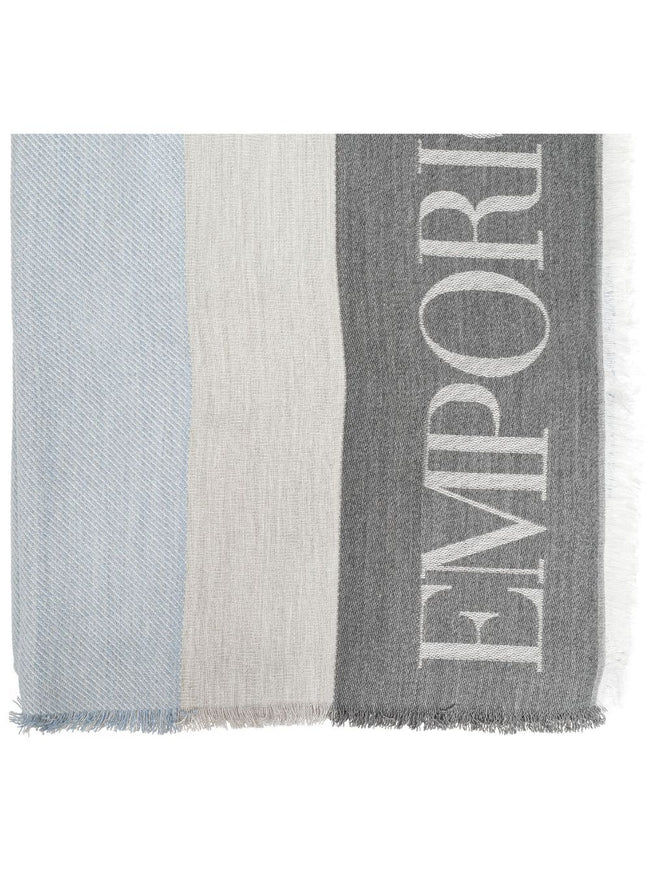 Emporio Armani Scarfs Clear Blue