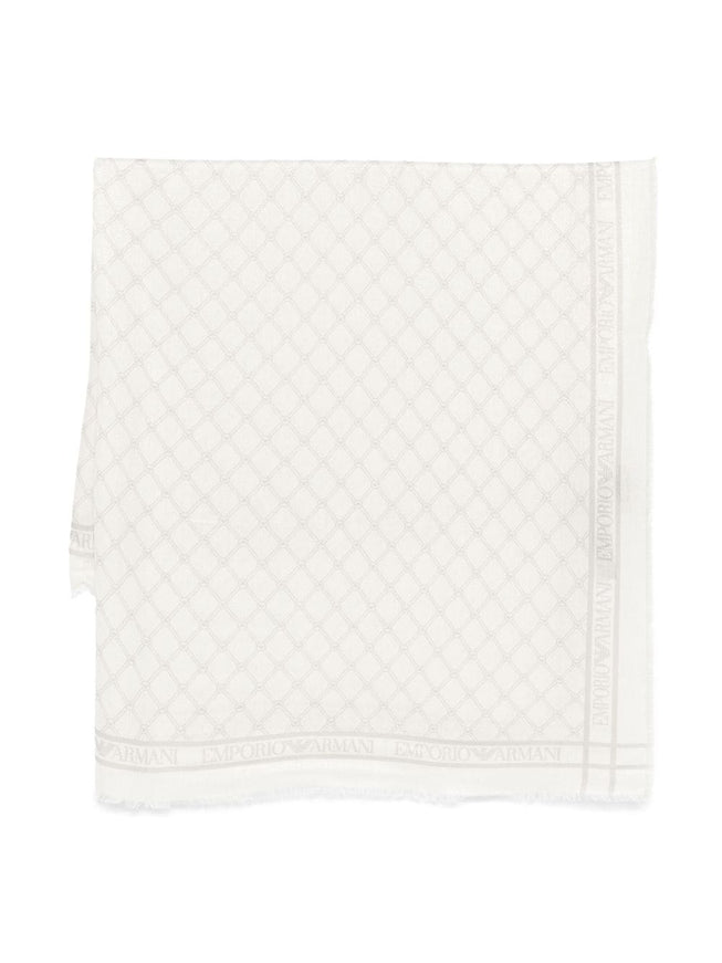 Emporio Armani Scarfs White