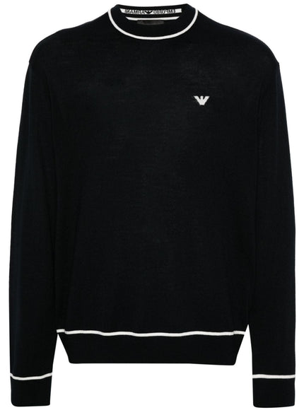 Emporio Armani Sweaters Blue