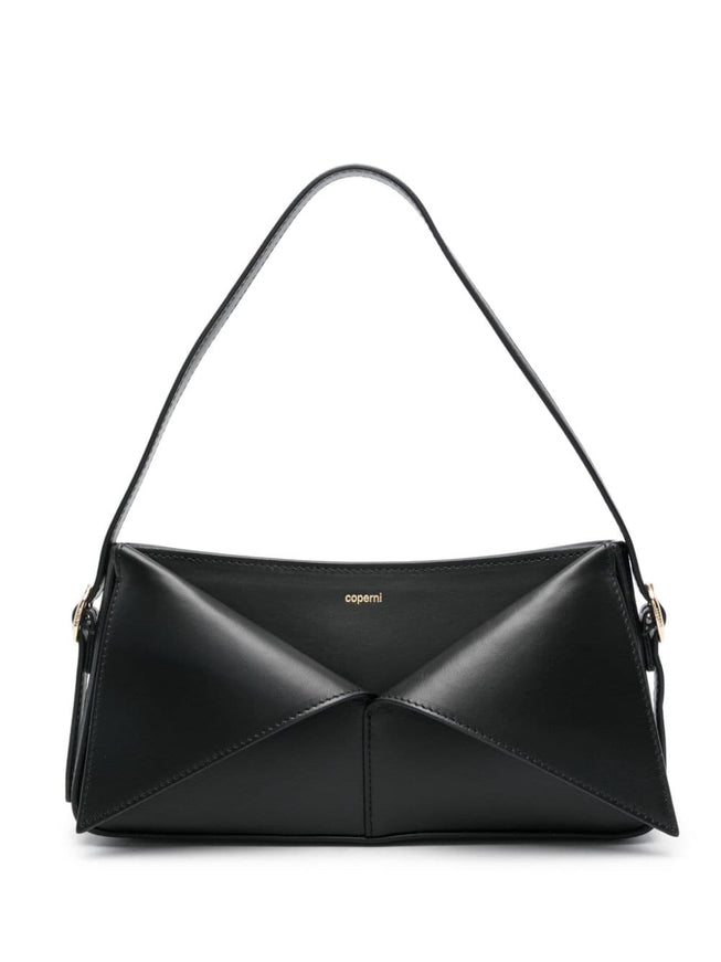 Coperni Belted Baguette Leather Shoulder Bag