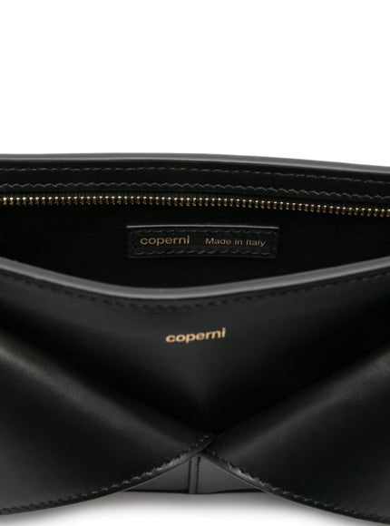 Coperni Belted Baguette Leather Shoulder Bag