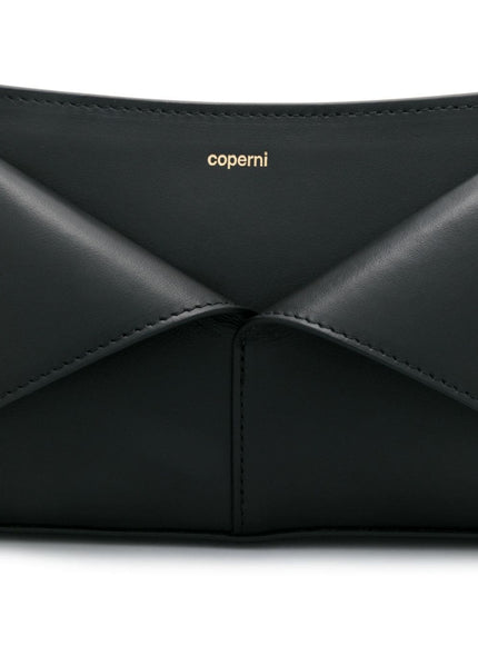 Coperni Belted Baguette Leather Shoulder Bag