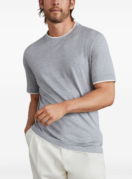 Brunello Cucinelli T-shirts and Polos Grey