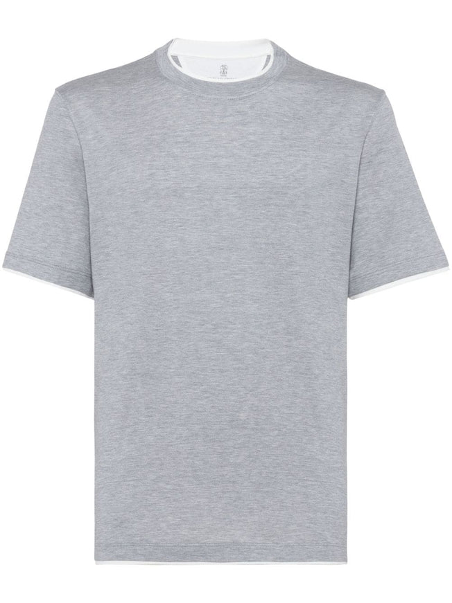 Brunello Cucinelli T-shirts and Polos Grey