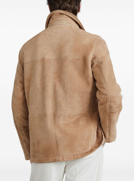 Brunello Cucinelli Camel Shearling Jacket