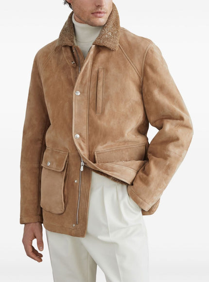 Brunello Cucinelli Camel Shearling Jacket