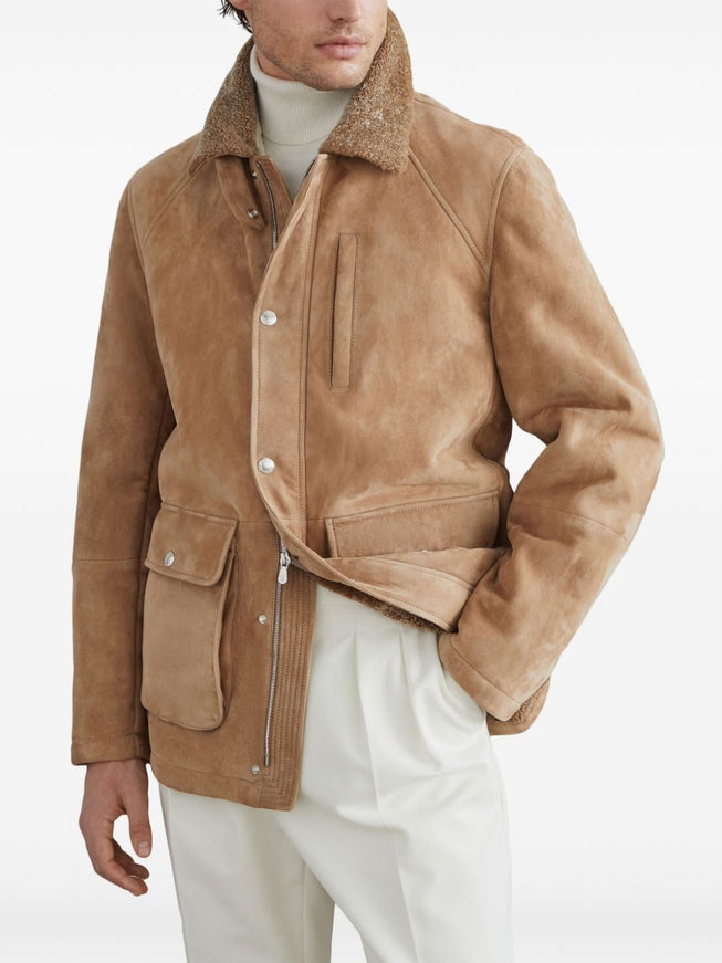 Brunello Cucinelli Camel Shearling Jacket