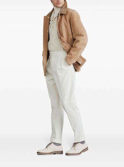 Brunello Cucinelli Camel Shearling Jacket