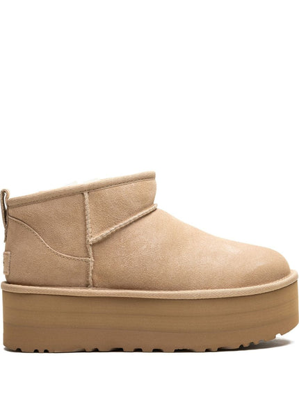 Ugg Classic Ultra Mini Platform Boots In Sand