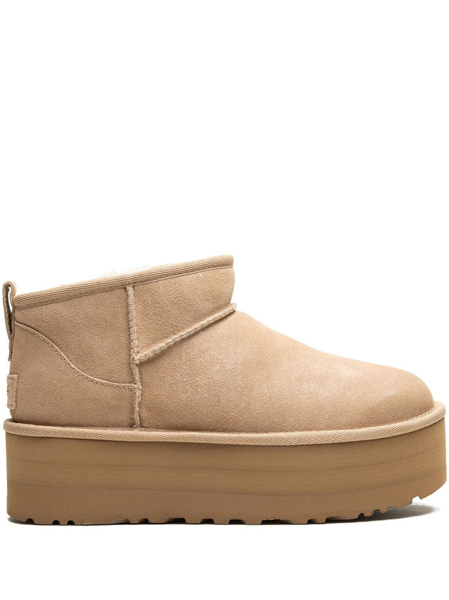 Ugg Classic Ultra Mini Platform Boots In Sand