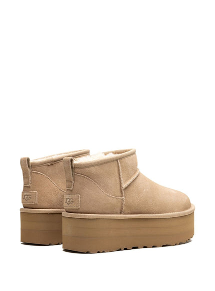 Ugg Classic Ultra Mini Platform Boots In Sand