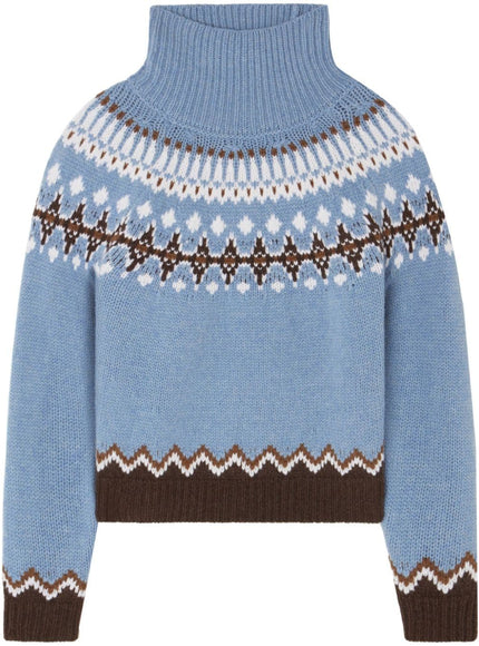 Alanui Sweaters Clear Blue