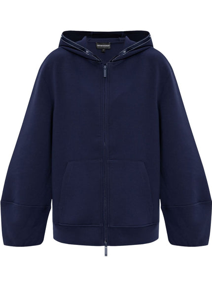 Emporio Armani Logo-Trim Hoodie