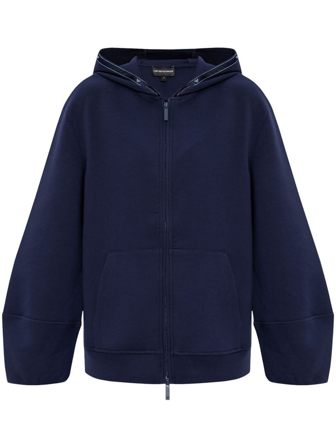 Emporio Armani Logo-Trim Hoodie