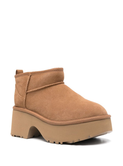 Ugg Classic Ultra Mini New Heights Boots In Chestnut