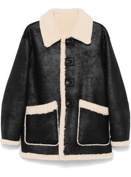 Dunst Black Reversible Faux-Shearling Jacket