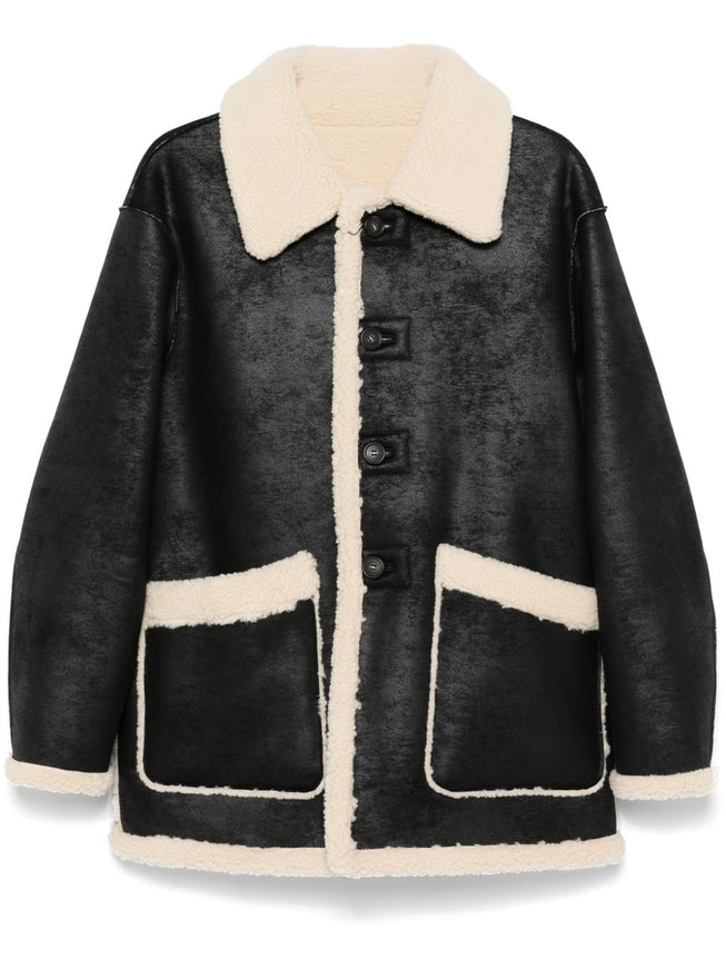 Dunst Black Reversible Faux-Shearling Jacket