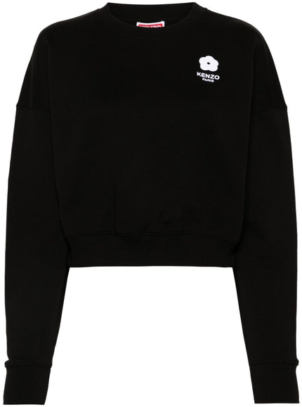 Kenzo Organic Cotton Jersey Sweater In Black