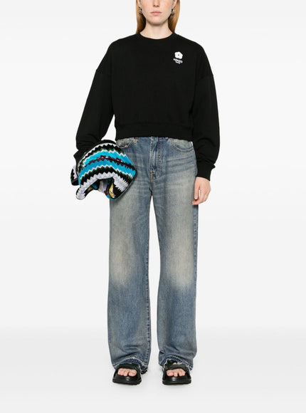 Kenzo Organic Cotton Jersey Sweater In Black