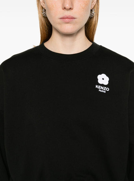 Kenzo Organic Cotton Jersey Sweater In Black