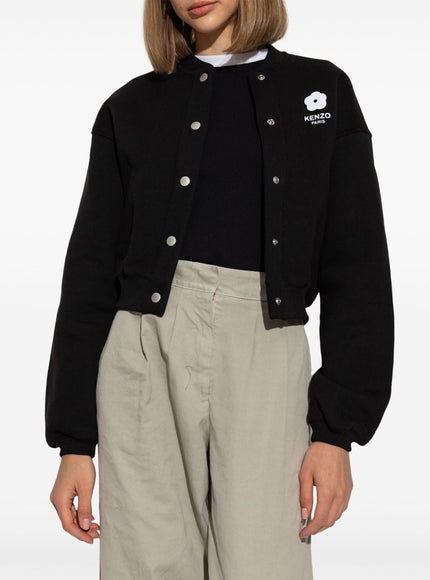 Kenzo Signature Flower Jacket In Black