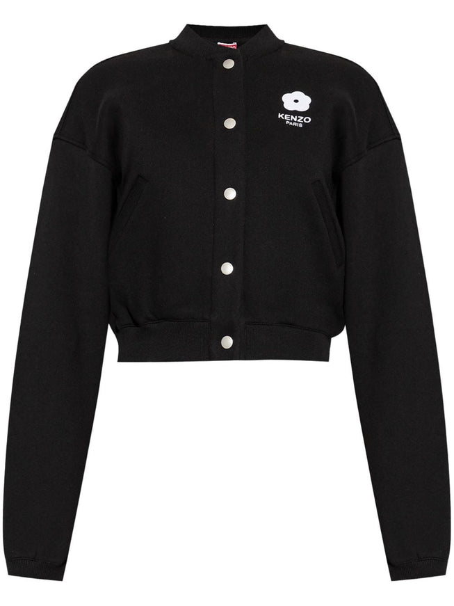 Kenzo Signature Flower Jacket In Black