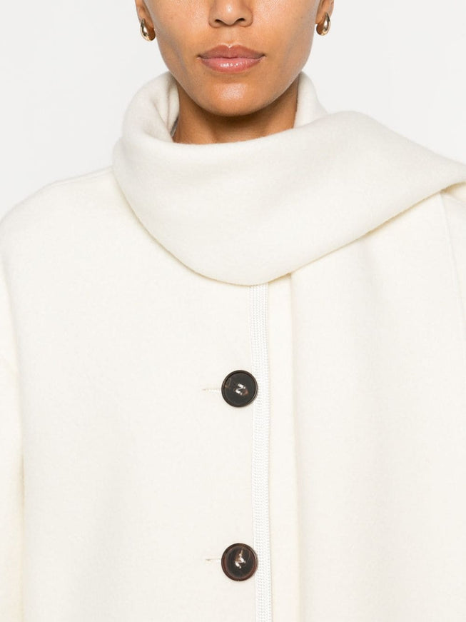 Forte Forte Wool Short Coat In White