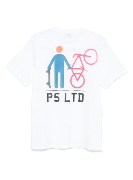 Paul Smith Short Sleeves T-shirt In White Cotton