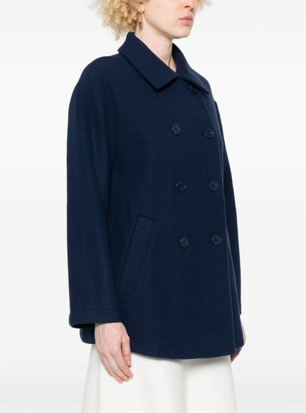 Emporio Armani Coats Blue