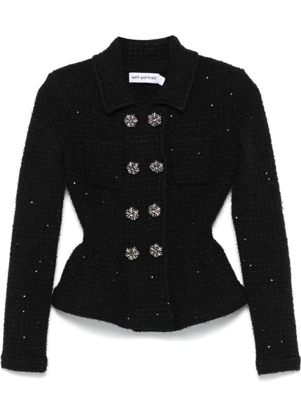 Self-portrait Peplum Tweed Jacket