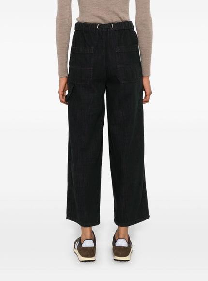 WHITE SAND Trousers Black