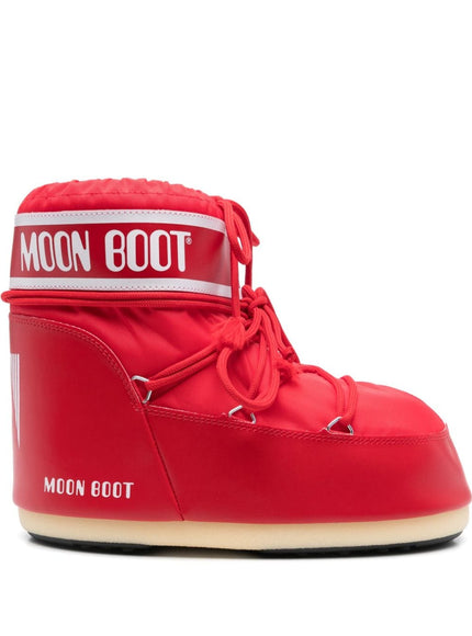 Moon Boot Icon Low Nylon Snow Boots In Red