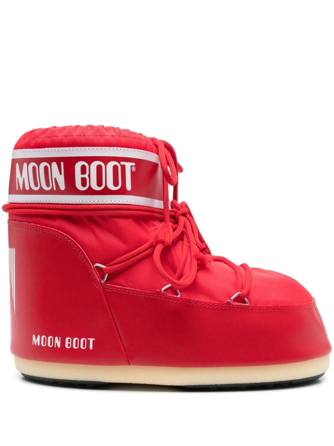 Moon Boot Icon Low Nylon Snow Boots In Red