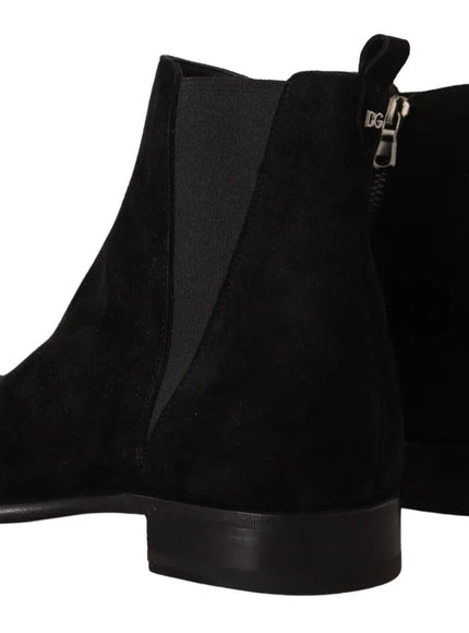 Dolce & Gabbana Black Suede Chelsea Boot