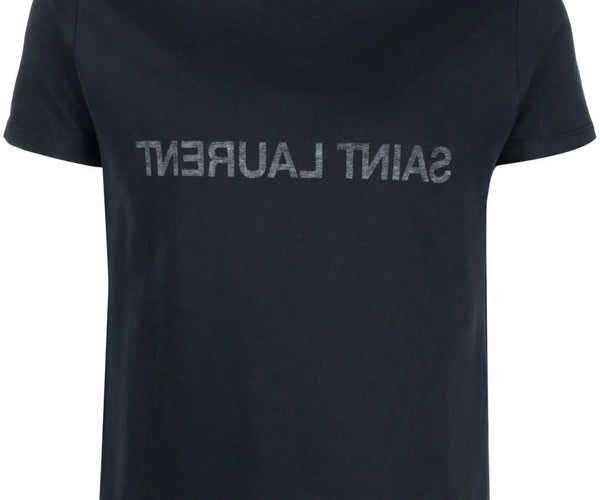 Saint Laurent Men's Reverse Logo T-shirt – Ellie Belle