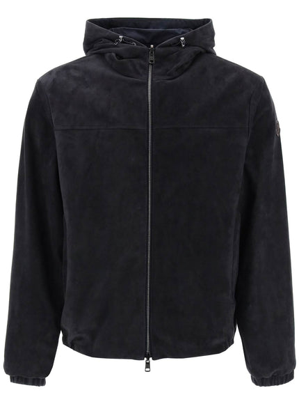 Moncler reversible suede frejus jacket in