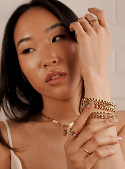 Zoe Lev Bead Bracelet Stack