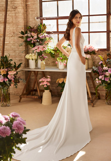Xaria – Rosa Clará Two-Piece Crepe Wedding Dress