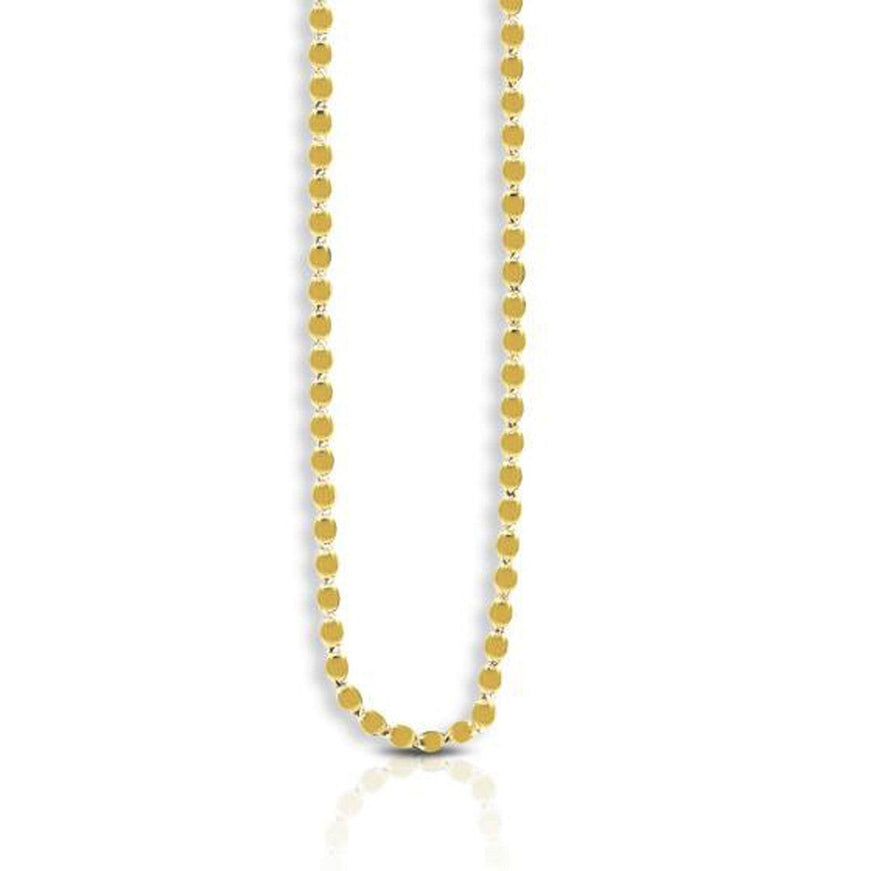 2.2mm 14k Yellow Gold Oval Mirror Chain - Ellie Belle