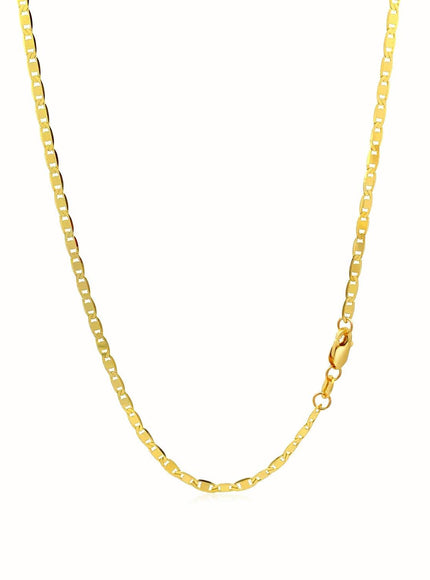 2.3mm 10k Yellow Gold Mariner Link Chain - Ellie Belle