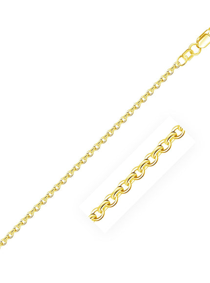 2.3mm 10k Yellow Gold Rolo Chain - Ellie Belle