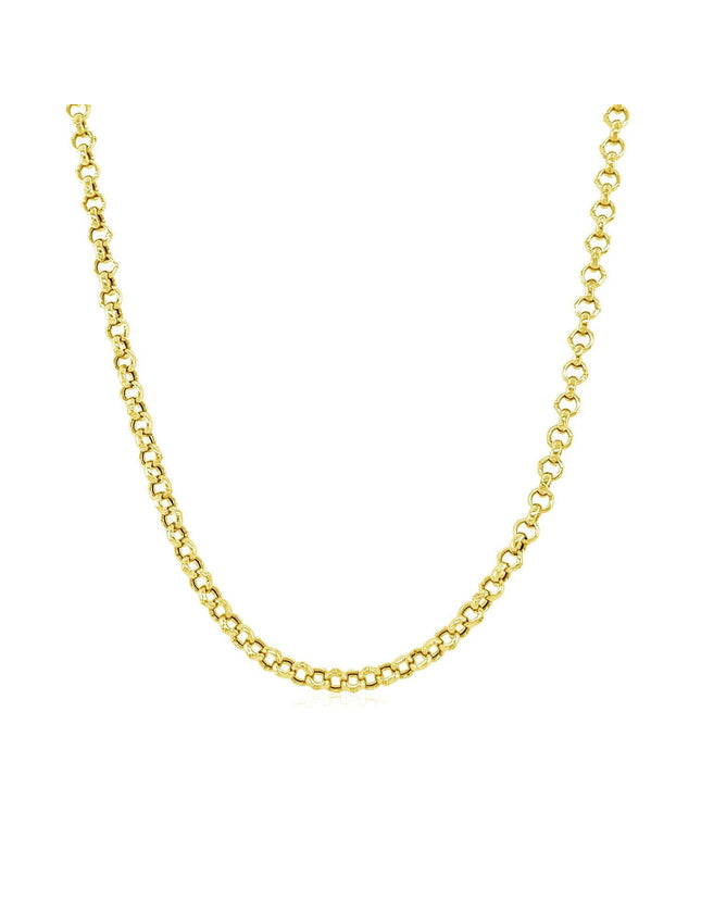 2.3mm 10k Yellow Gold Rolo Chain - Ellie Belle