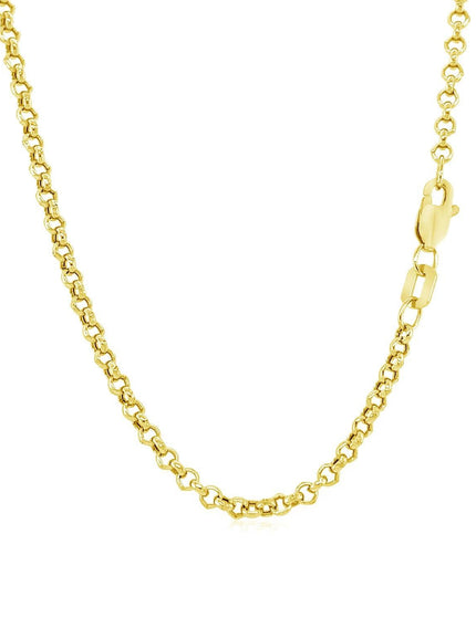 2.3mm 10k Yellow Gold Rolo Chain - Ellie Belle
