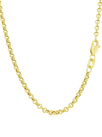 2.3mm 10k Yellow Gold Rolo Chain - Ellie Belle