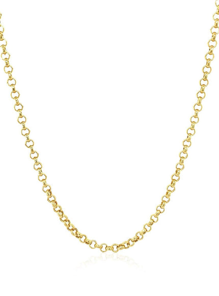 2.3mm 14k Yellow Gold Rolo Chain - Ellie Belle