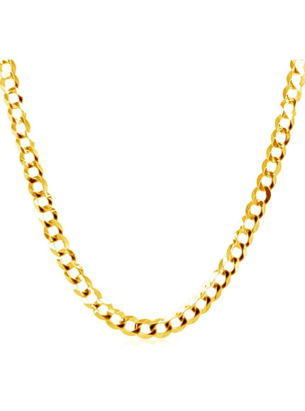 2.4mm 10k Yellow Gold Curb Chain - Ellie Belle