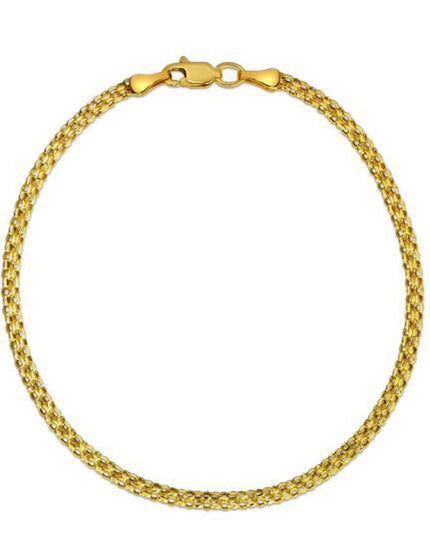 2.5mm 14k Yellow Gold Bismark Bracelet - Ellie Belle