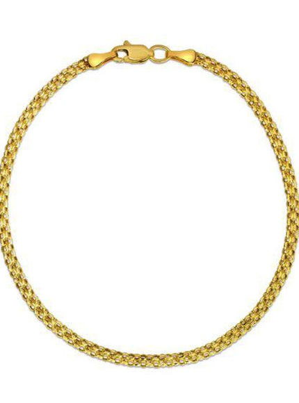 2.5mm 14k Yellow Gold Bismark Bracelet - Ellie Belle